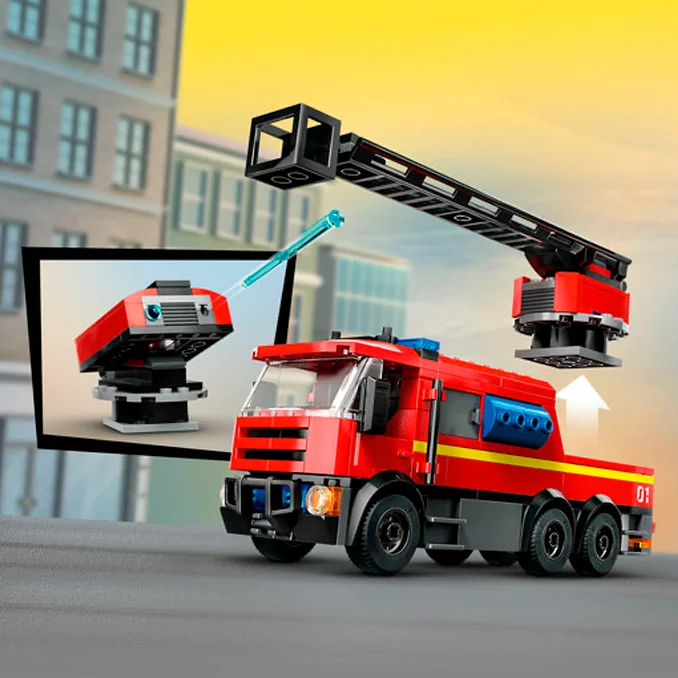 LEGO® City, Feuerwehrstation mit Drehleiterfahrzeug