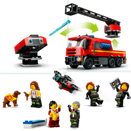 LEGO® City, Feuerwehrstation mit Drehleiterfahrzeug