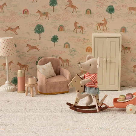 Maileg Gyngehest, Mus - Plettet