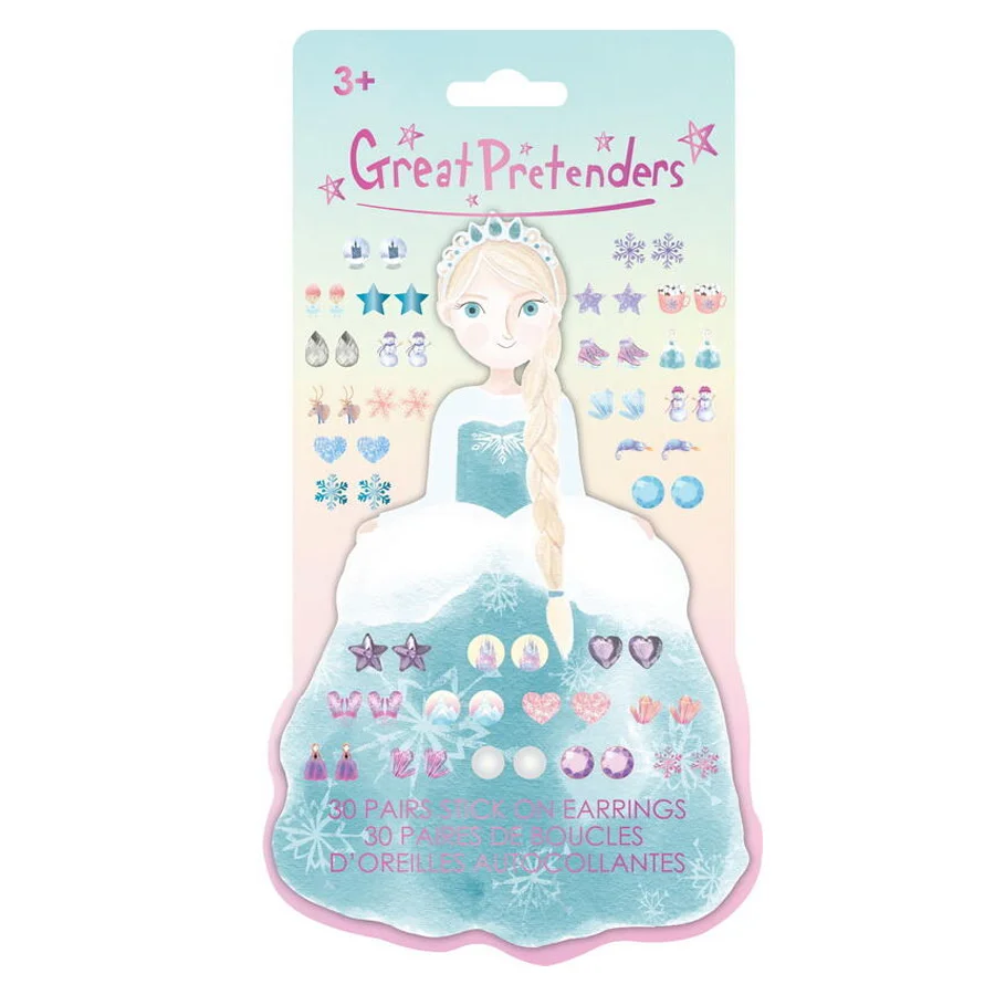 Great Pretenders Stick On Øreringe, Frosty Sister