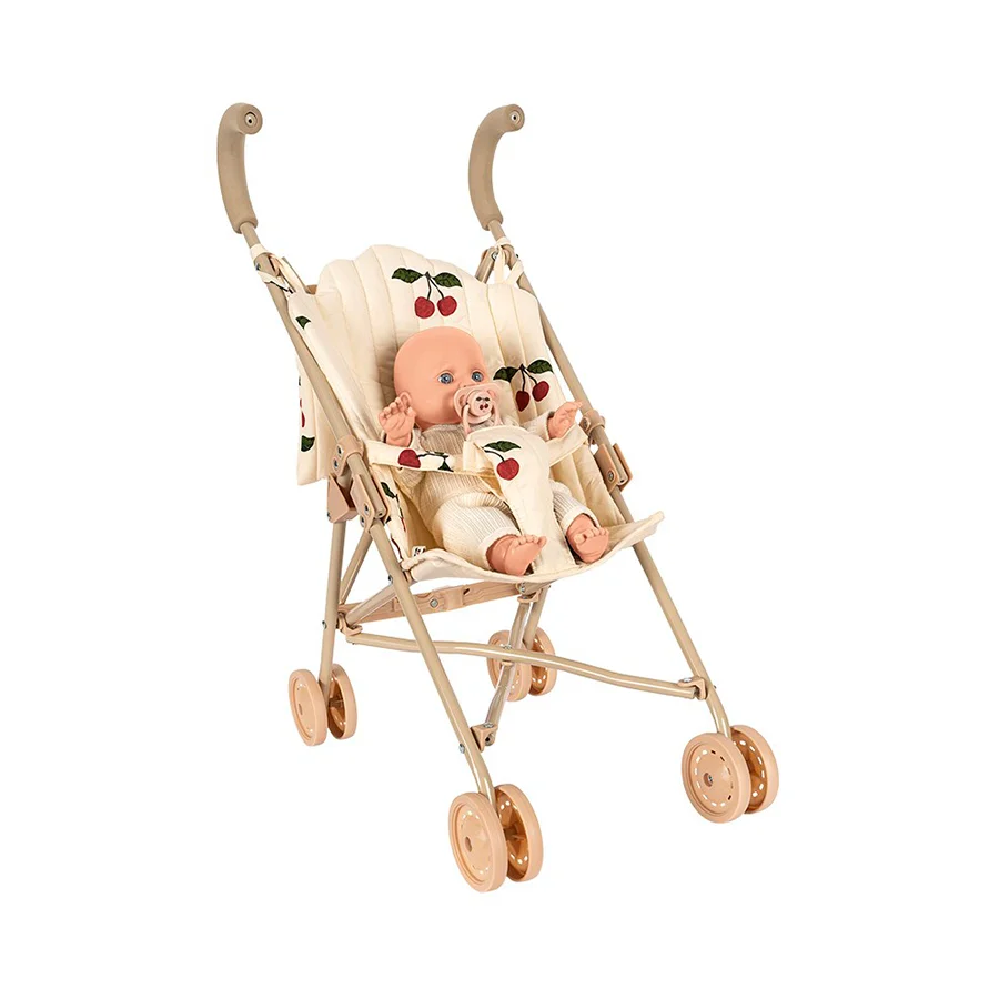 Konges Sløjd Cherie Dukke Med Klapvogn, Ma Grande Cerise Glitter