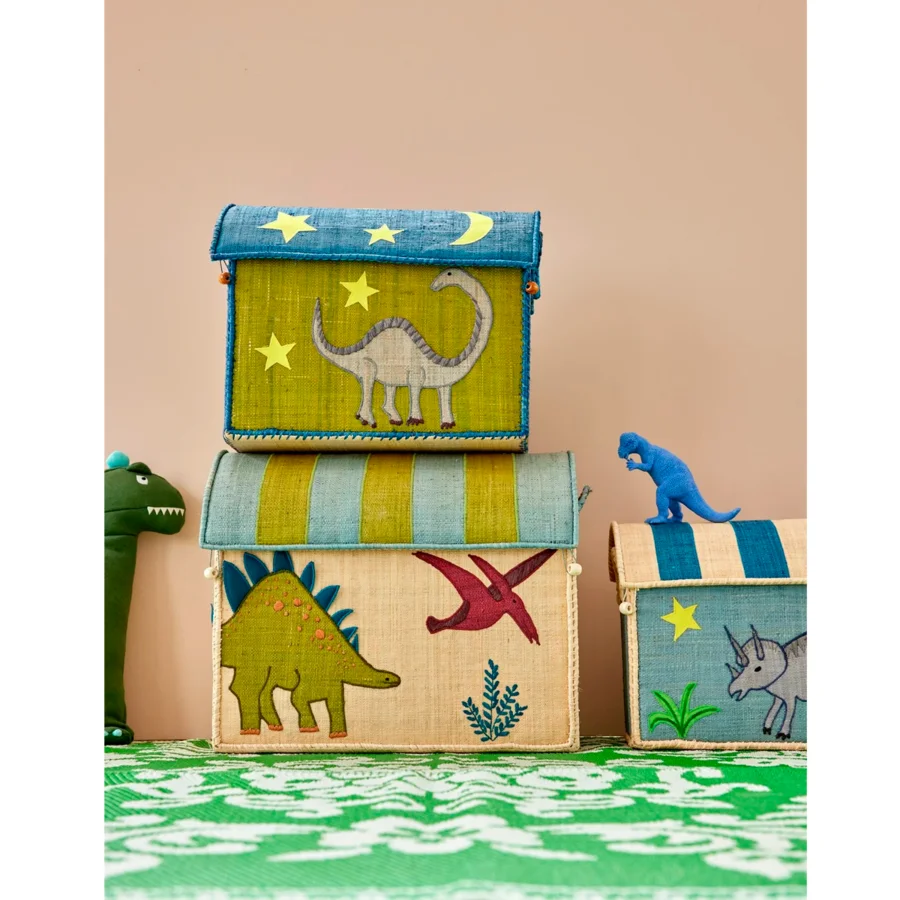 Rice Opbevaringskurv, Dinosaur - mellem