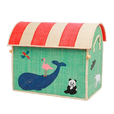 Rice Opbevaringskurv, animal - mellem