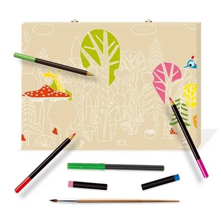 Djeco kuffert med farver