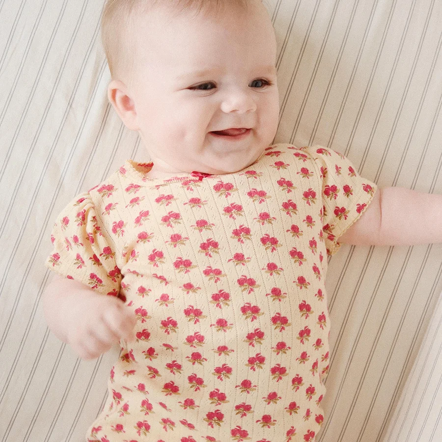 Konges Sløjd Minnie Body med Pufærmer, rosie sorbet