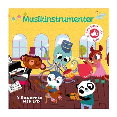 Pegebog med lyd, musikinstrumenter