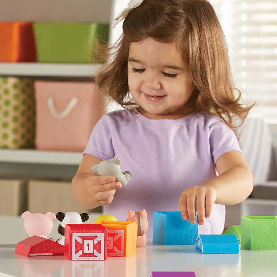 Lær Om Tal og Farver, Aktivitetssæt Med Bondegårdsdyr