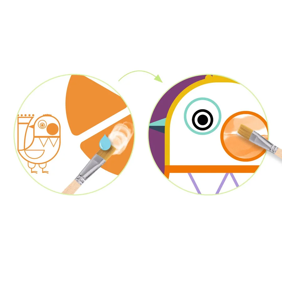 Djeco kreativ maleri, buttede kinder