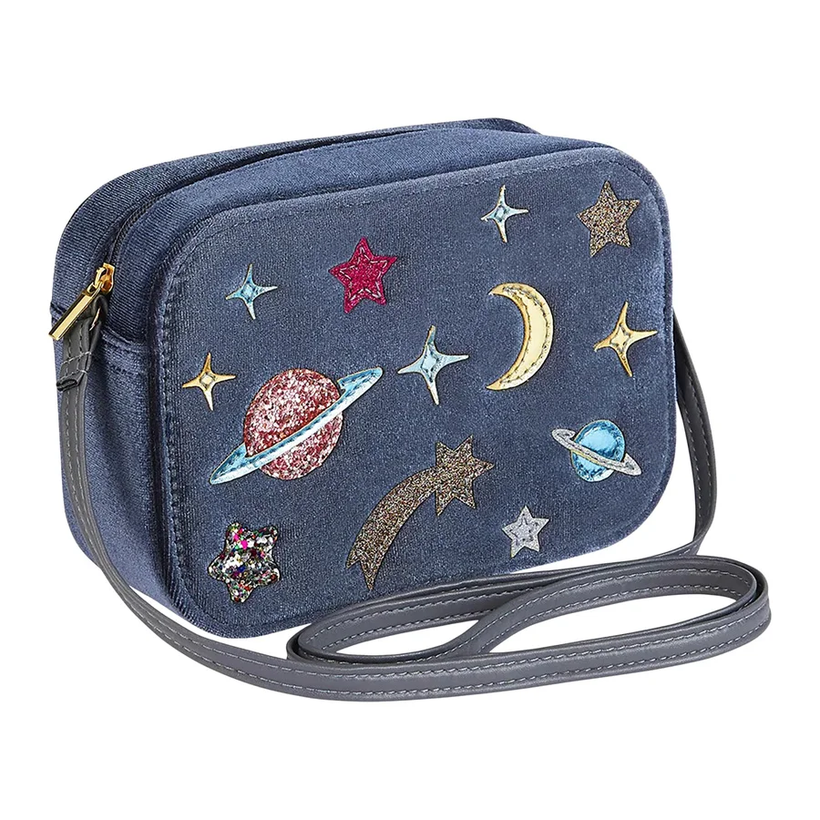 Mimi & Lula velour taske, galaxy