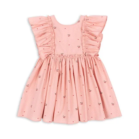 Konges Sløjd Evia Kjole med sløjfe, cherry coeur