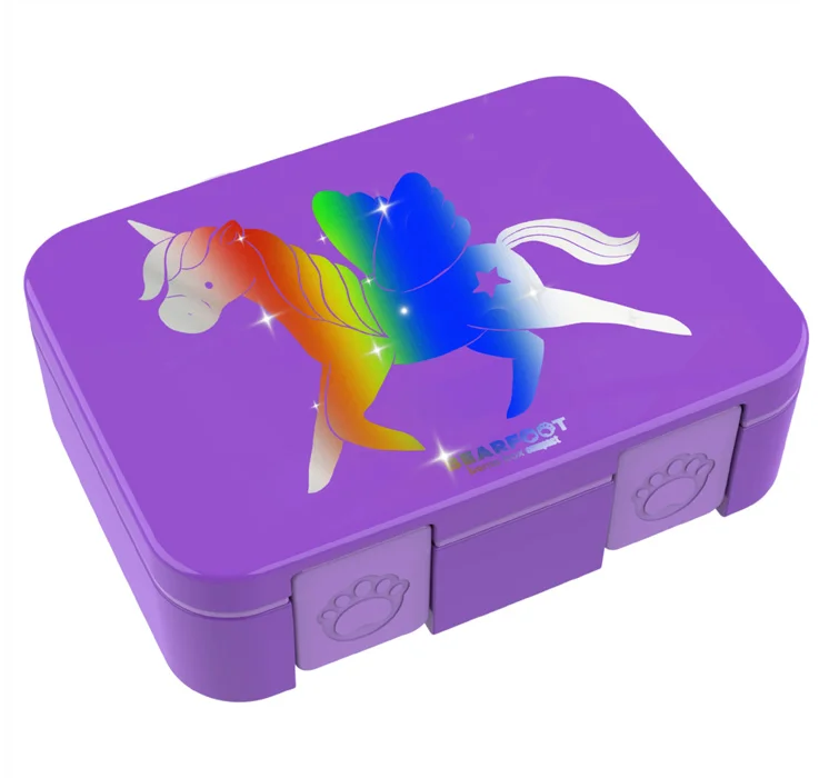 Bearfoot Glow Madkasse enhjørning, 650 ml