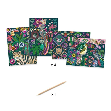 Djeco scratch kort, Rococo