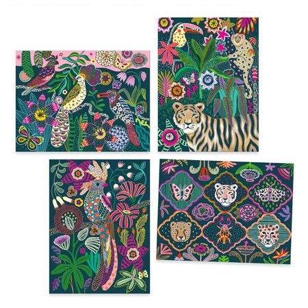 Djeco scratch kort, Rococo