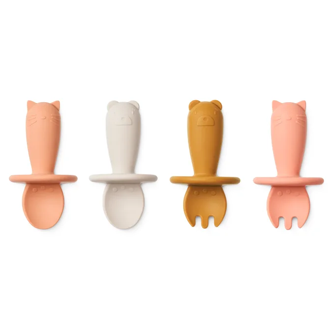 Liewood 4-pk babybestik, rose mix