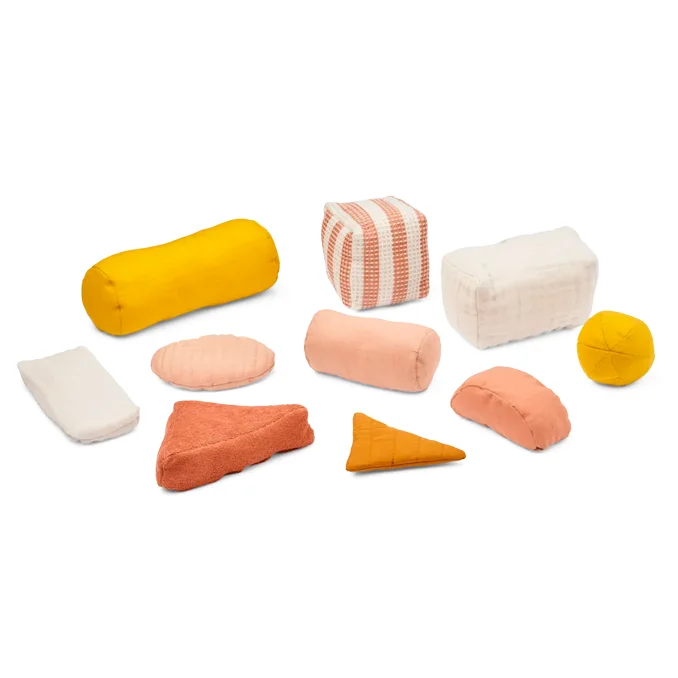 Liewood 10-pk sensoriske former, rose multi mix