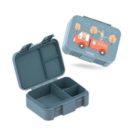 Bearfoot Bento COMPACT Lunchbox, 650 ml – Blau Feuerwehr
