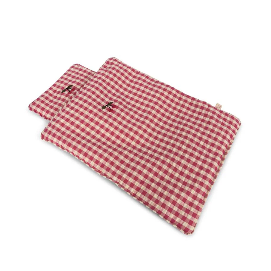 Konges Sløjd Dukke Sengetøj, Bubblegum Check