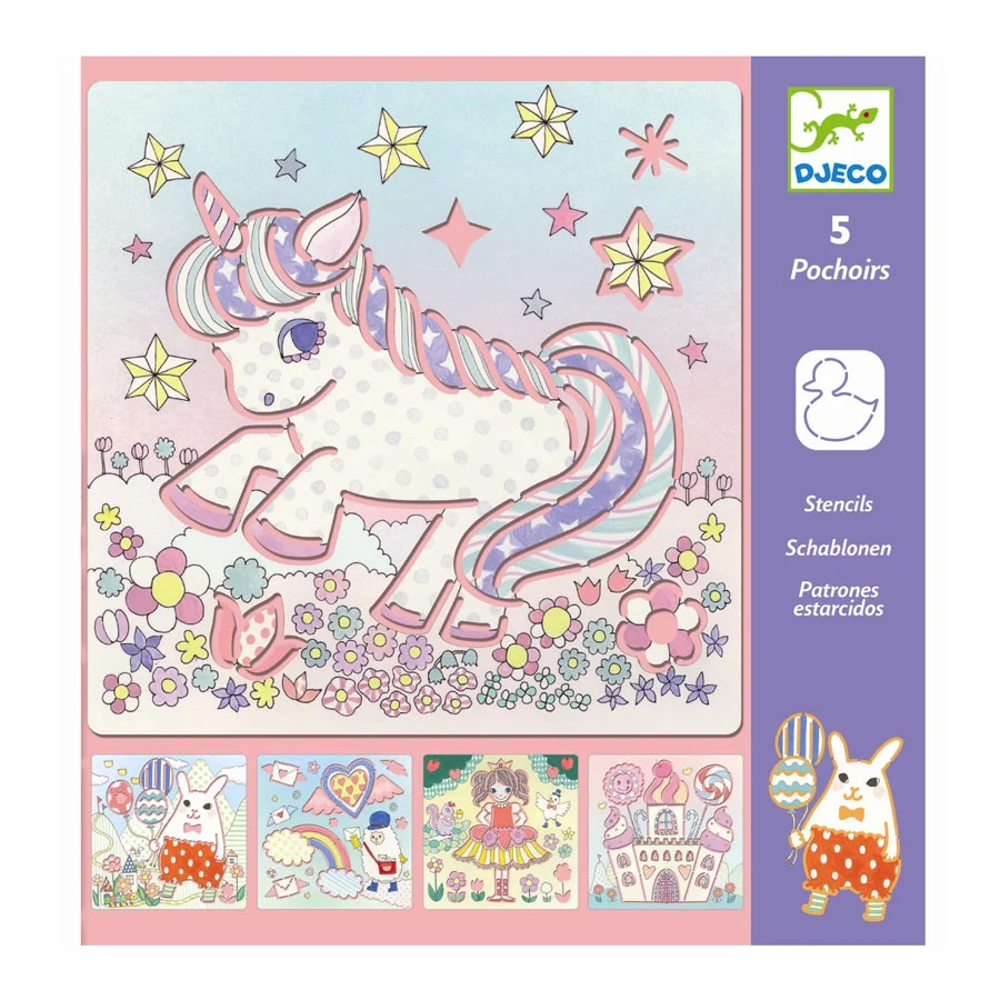 Djeco Zeichenschablonen Kawailand