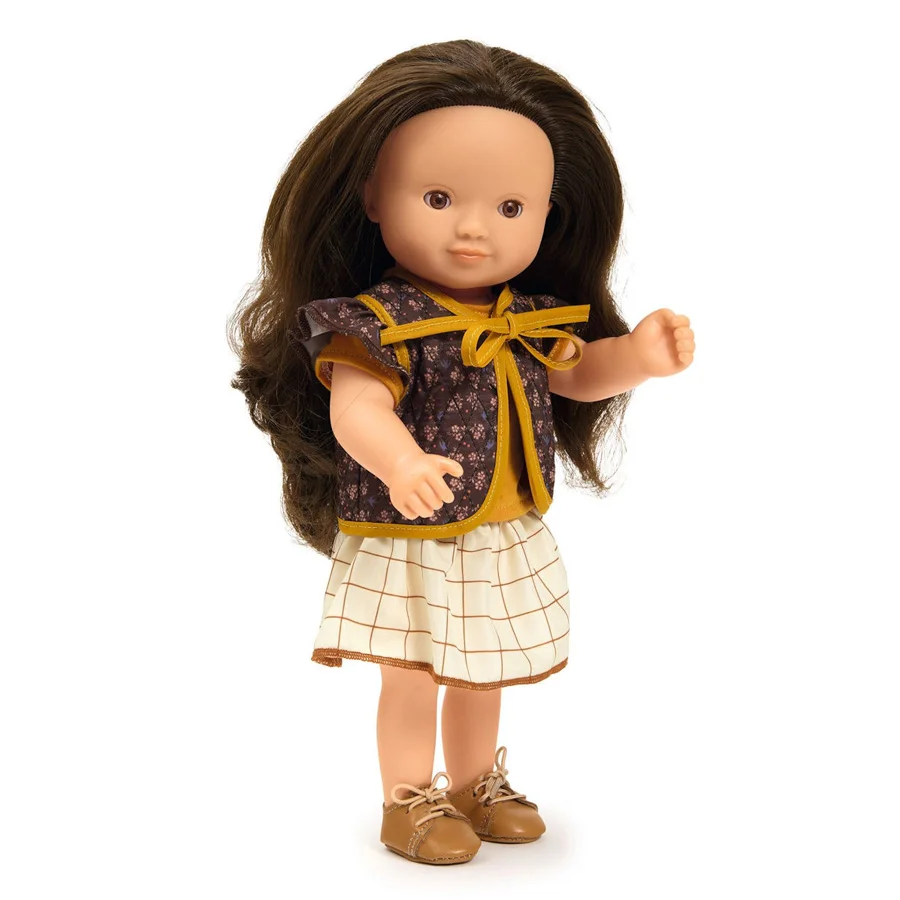 Djeco Lovely Pomea dukketøj, vest og nederdel