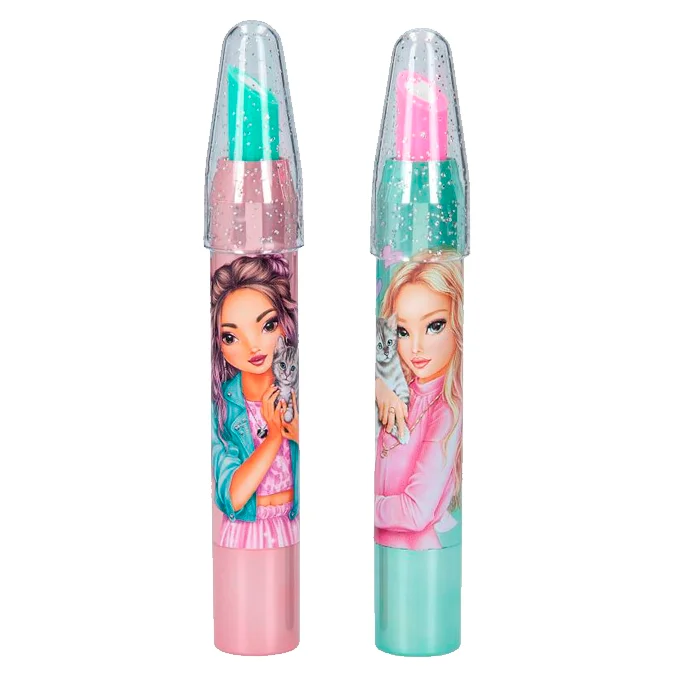 TOPModel Lippenstift Radiergummi, rosa oder türkis