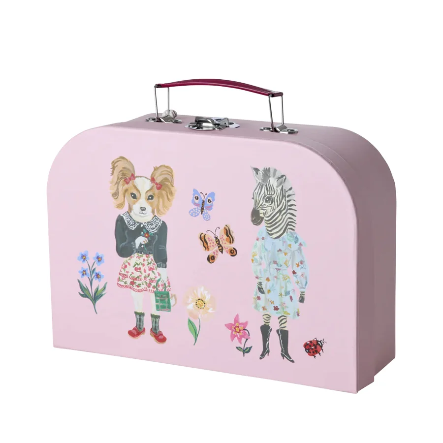 Rice Papkuffert 3-pak med Nathalie Lété Print, Pink