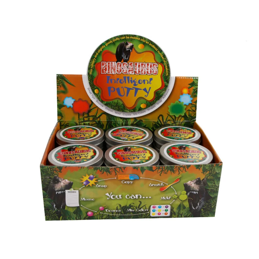 Dinosaur putty I dåse, asst.