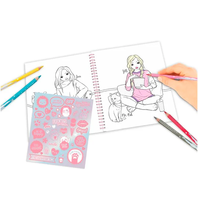 TOPModel malebog Cutie star