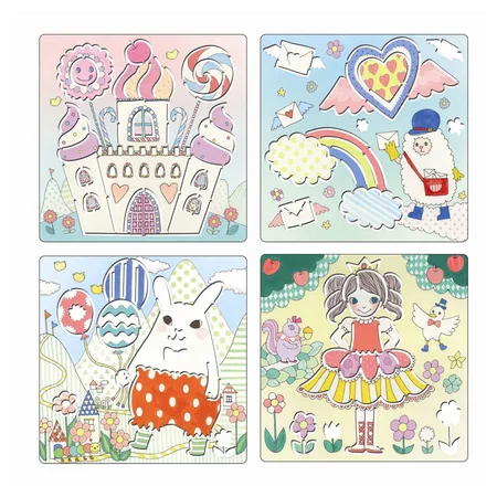 Djeco Zeichenschablonen Kawailand