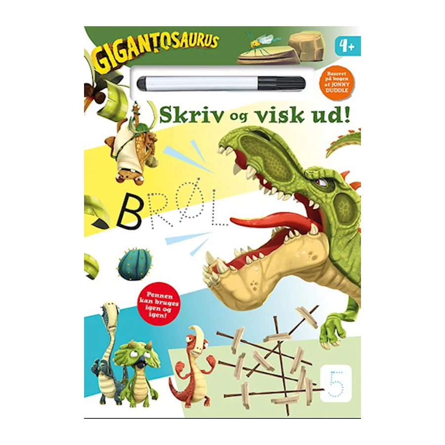 Gigantosaurus - Skriv og Visk Ud