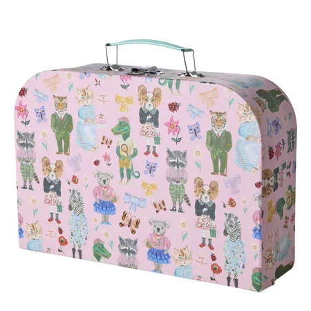 Rice Papkuffert 3-pak med Nathalie Lété Print, Pink