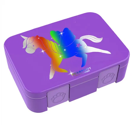 Bearfoot Glow Madkasse enhjørning, 650 ml