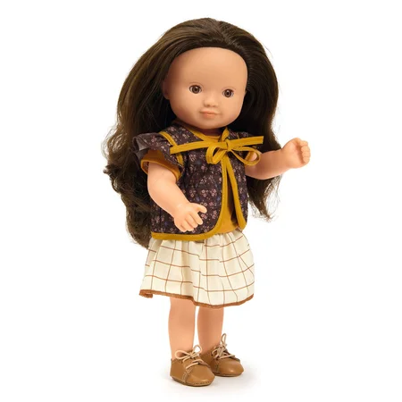 Djeco Lovely Pomea dukketøj, vest og nederdel