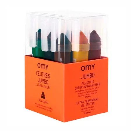 OMY Jumbo tusser til mindre børn, 9 stk