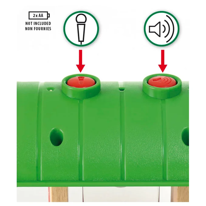 BRIO togstation med lydoptager