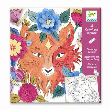 Djeco kreativ leg, kreativ tegning - Skovens venner