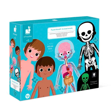 Janod puslespil, menneskekroppen