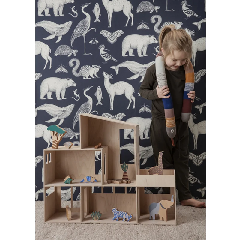 Ferm Living mini slangepude, dusty rainbow