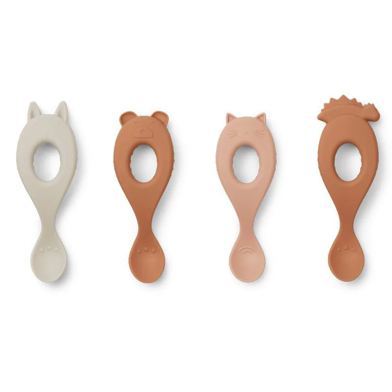 Liewood silikone skeer, 4-pak - rose mix