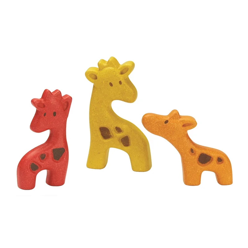 PlanToys puslespil i træ, giraffer
