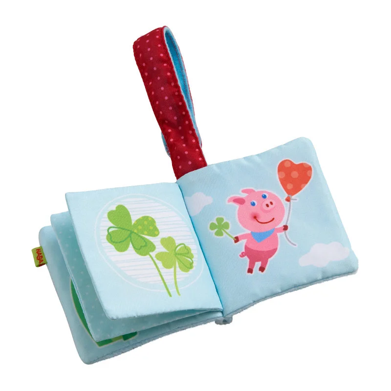 Haba lille stofbog med strop, lyseblå