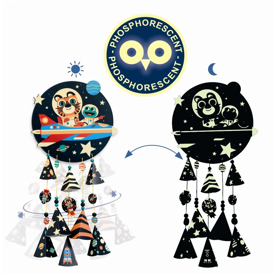 Djeco DIY æske, Vindspil - Stjerner