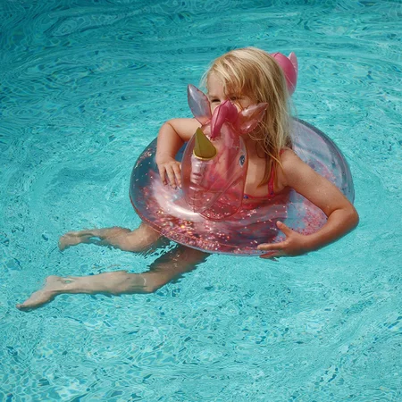 Konges Sløjd Svømmering Enhjørning Stjerner, Pink