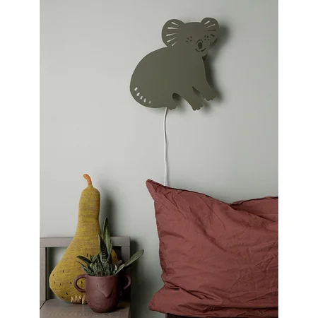 Ferm Living væglampe, koala - dark olive