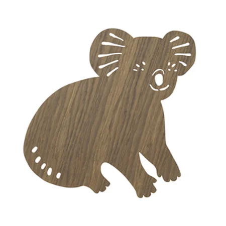 Ferm Living væglampe, koala - smoked oak