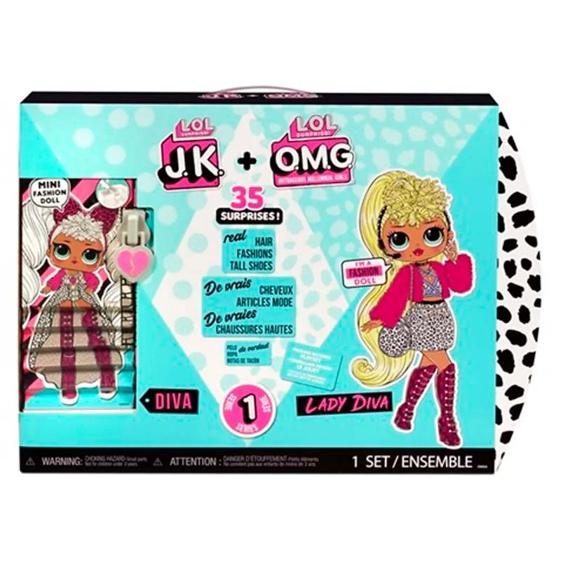 L.O.L. Surprise 2-pak dukke, OMG og JK - Diva