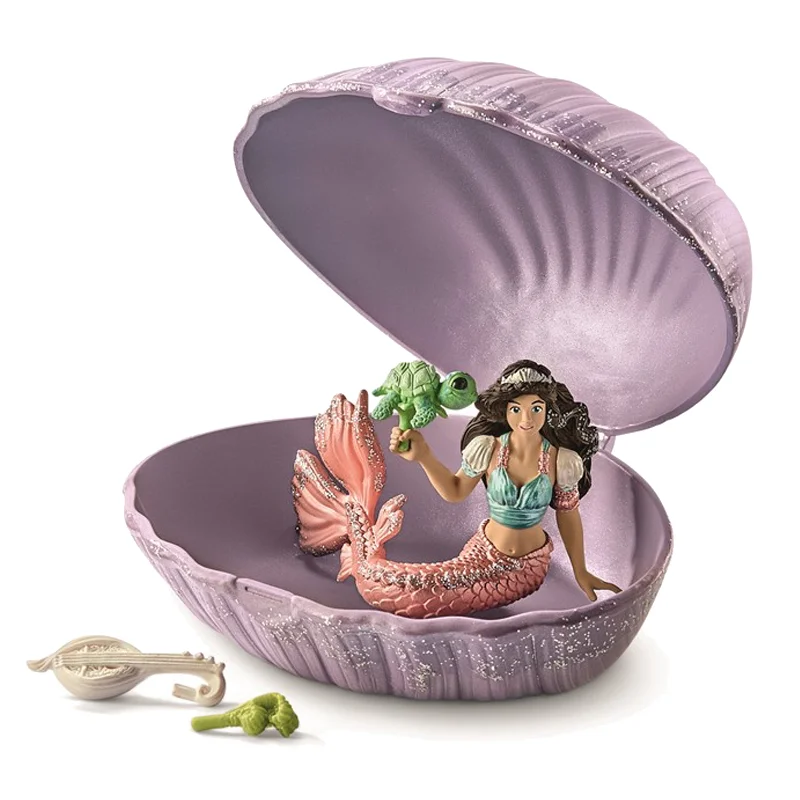 Schleich Bayala, havfrue i musling - lilla