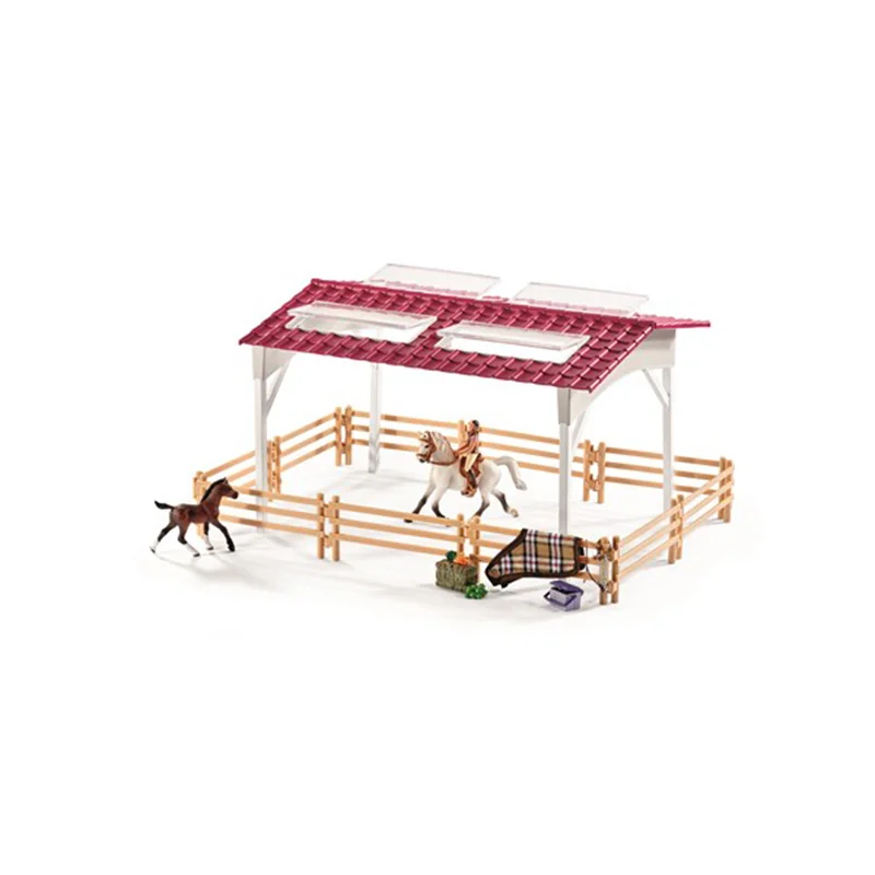 Schleich ridecenter med rytter og heste