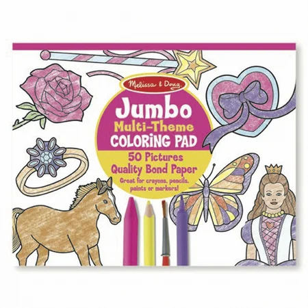 Melissa and Doug jumbo malebog, pink
