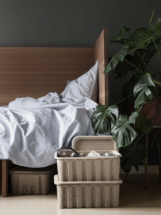 Ferm Living paper pulp box- sæt med 2