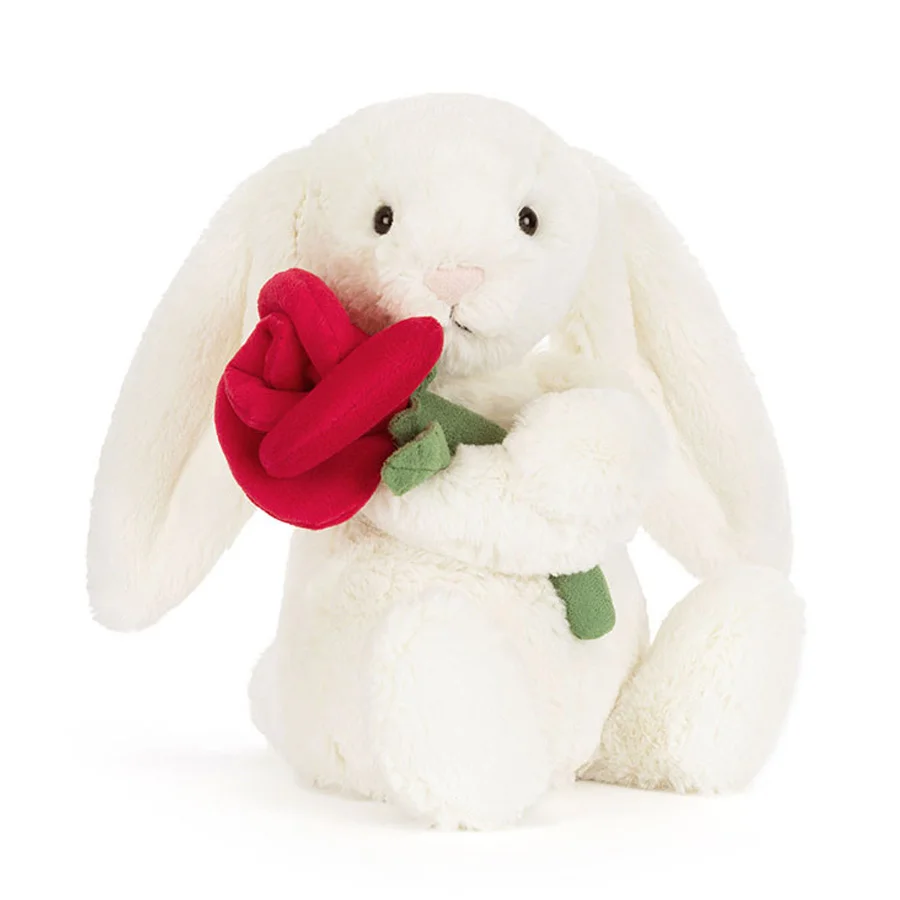 Jellycat Cream Kanin Med Rose